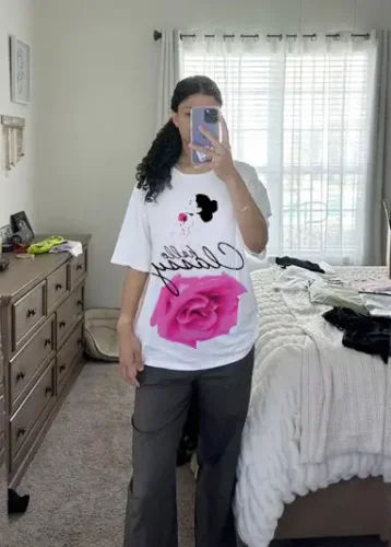 Rose Lady Regular Fit T-Shirt photo review