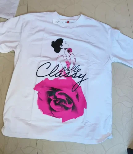 Rose Lady Regular Fit T-Shirt photo review