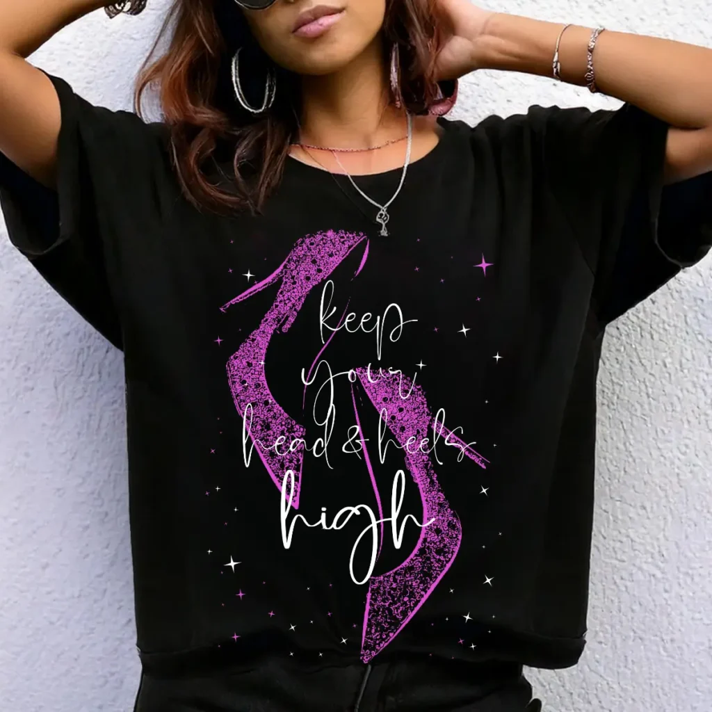 Keep Your Head & Heels High Regular Fit T-Shirt